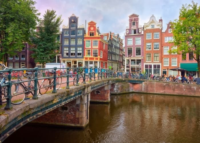 Amsterdam Bridge Buildings
