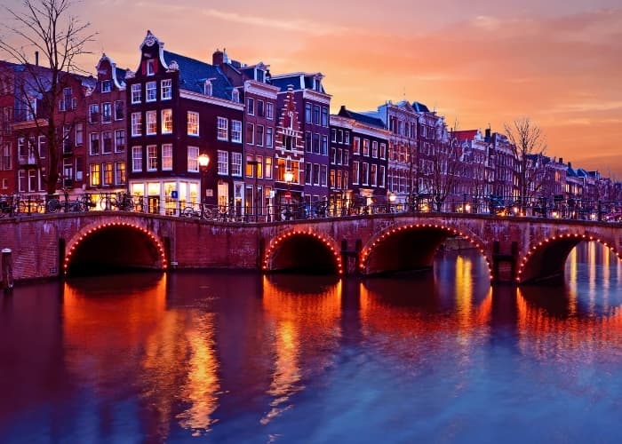 Amsterdam Canal Dusk