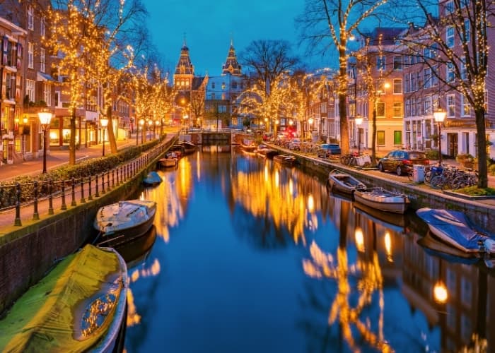 Amsterdam Christmas Canal