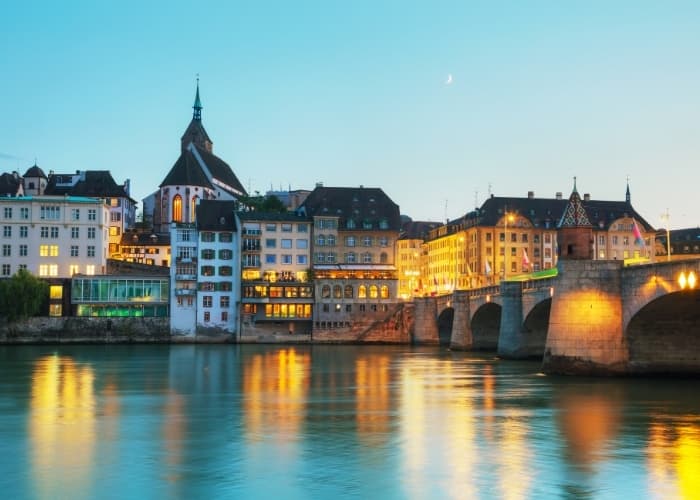 Basel At Dusk