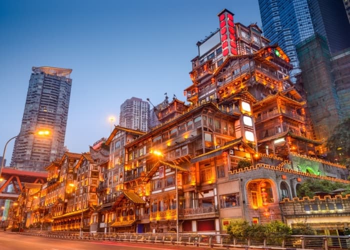 Chongqing Dusk Lights