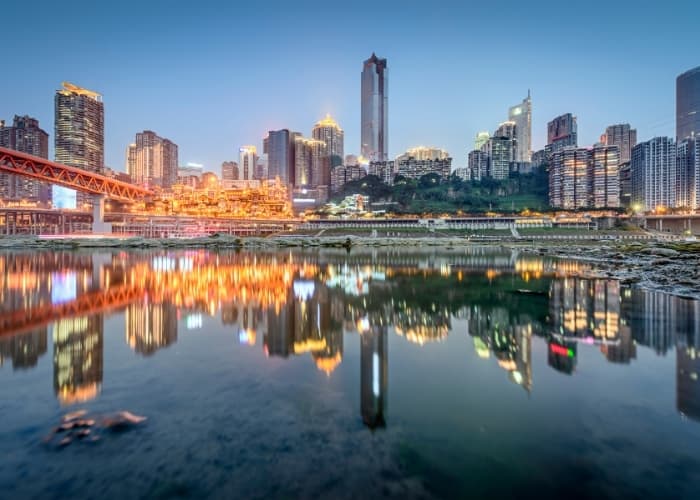 Chongqing Skyline Dusk