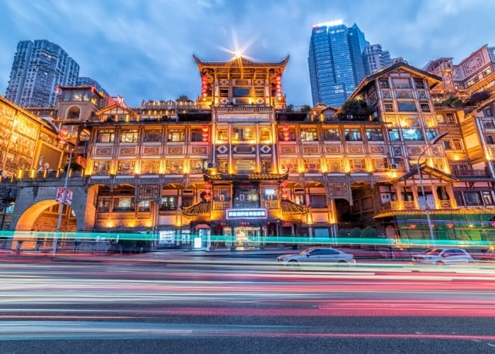 Chongqing Moving Lights Dusk