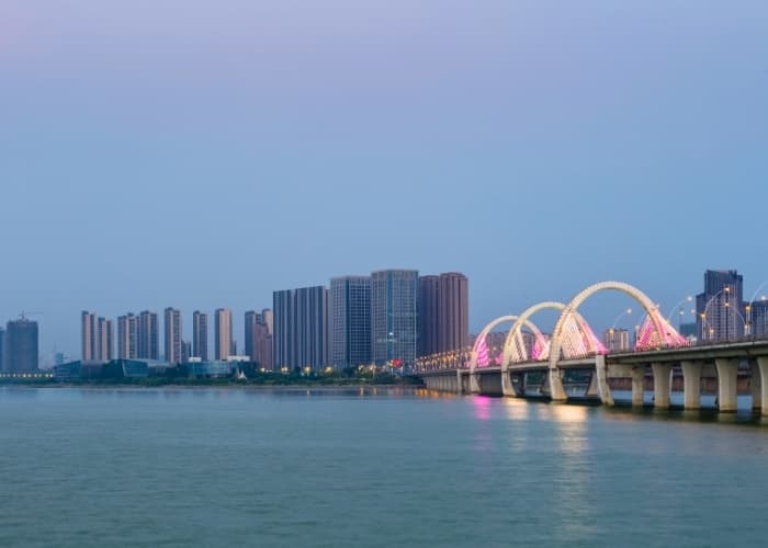 Jiujiang Skyline Dusk