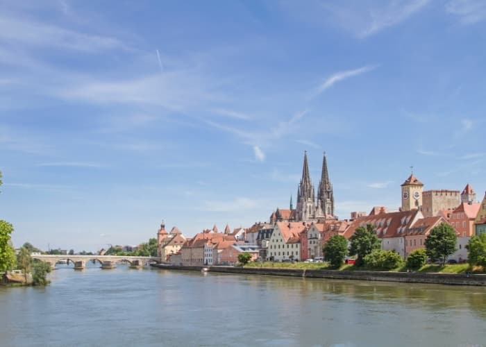 Regensburg River Skyline