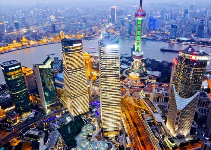 Shanghai Overhead Dusk