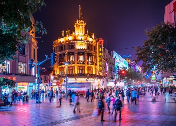 Shanghai Streets Nighttime