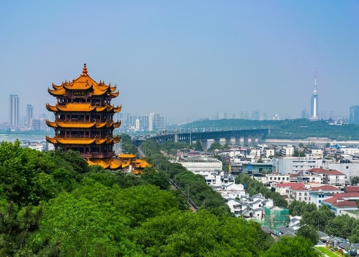 Wuhan Yellow Crane Tower Skyline