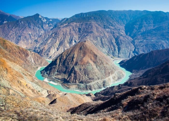 Yangtze River Mountains Overhead