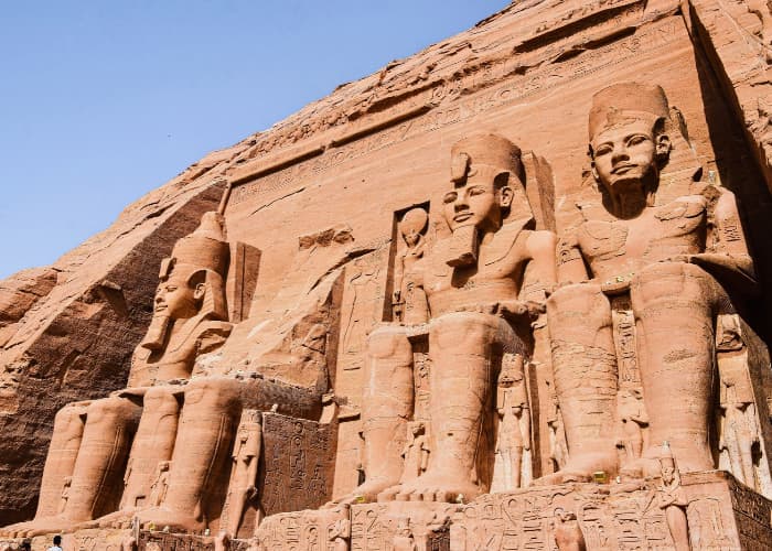 Abu Simbel Front View From Bottom