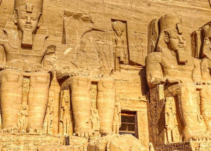 The Great Temple Of Ramses II Statue View
