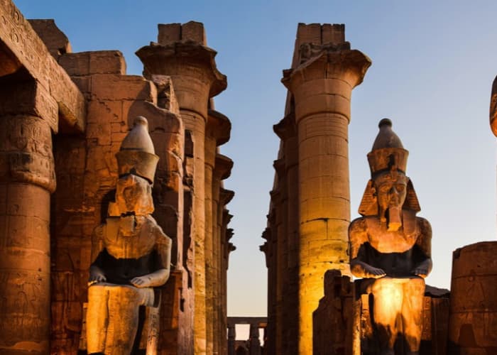 Luxor Temple At Dusk