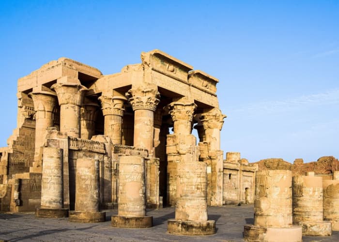 Temple Of Kom Ombo Blue Sky