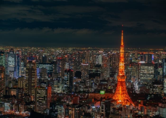 Tokyo Skyline Nighttime