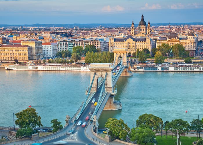 budapest skyline bridge