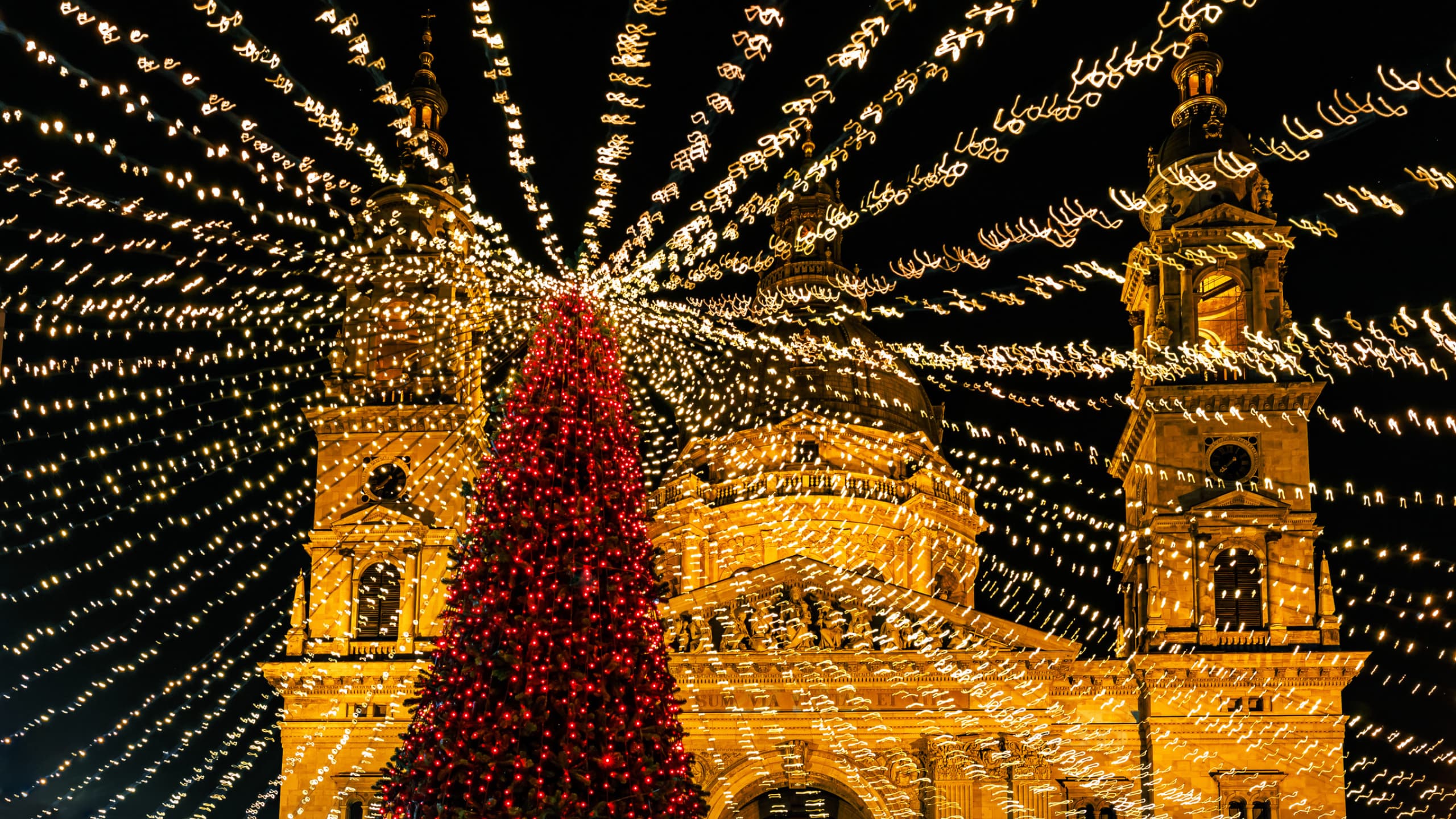 budapest christmas tree lights