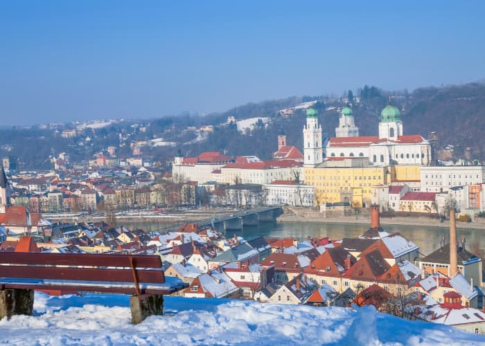 passau skyline snow