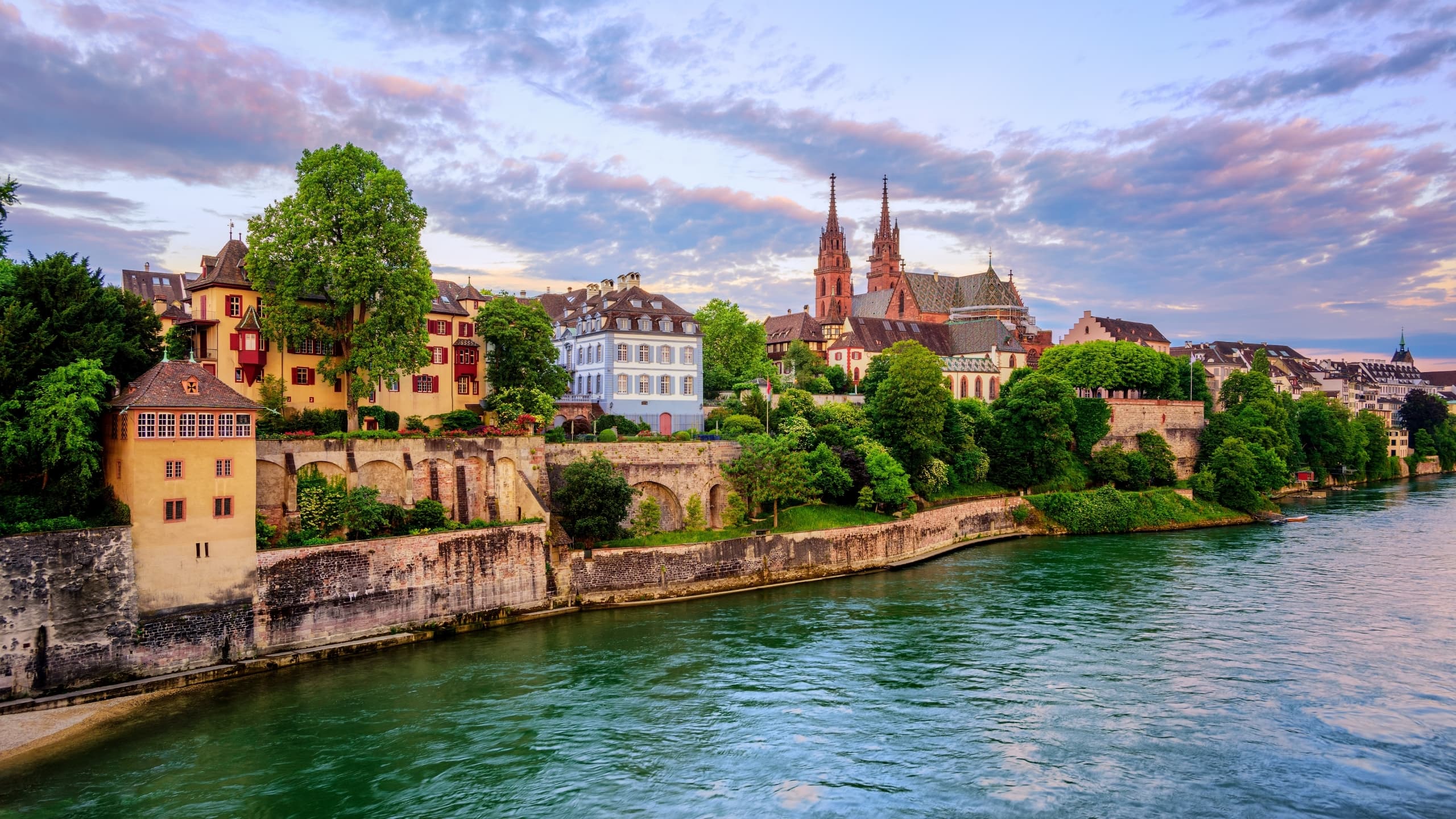 Rhine River Basel Switzerland